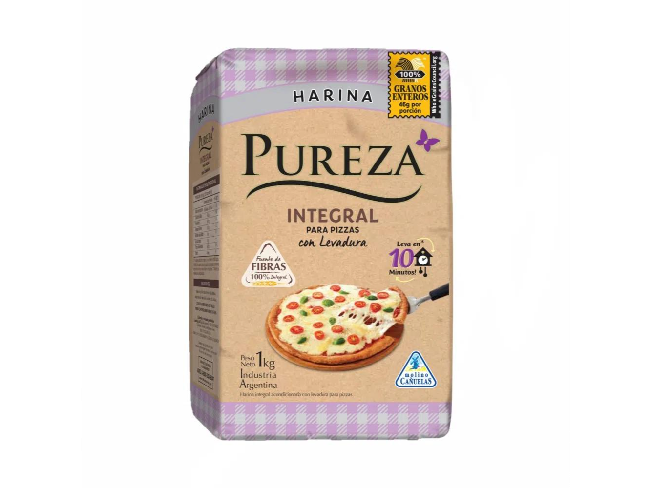 Harina Integral con levadura Pureza xkg
