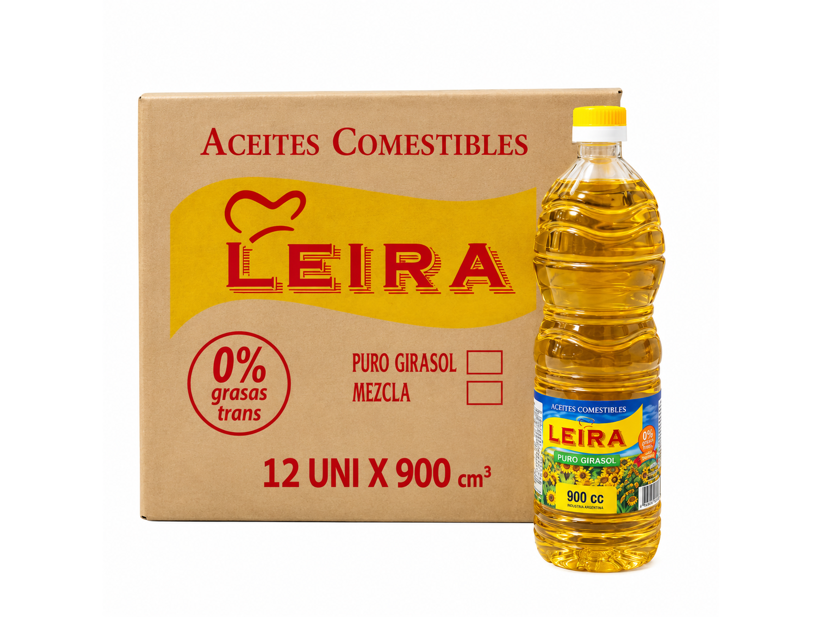 Aceite de girasol "Leira" x900ml