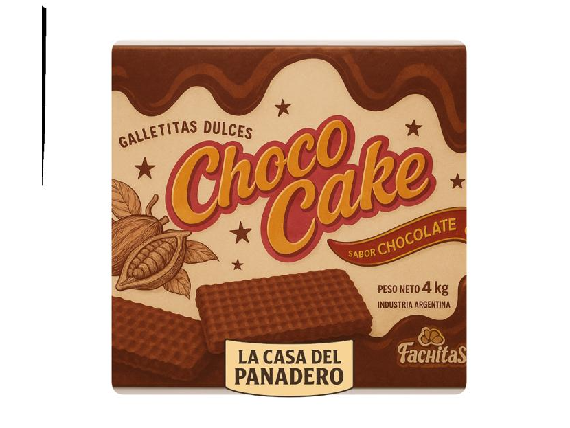 Galletita chococake a granel x4kg