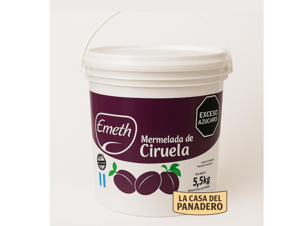 Mermelada de Ciruela en balde "Emeth" x 5,5kg