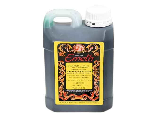 Colorante Verde (Liquido) x 1Lt. Emeth