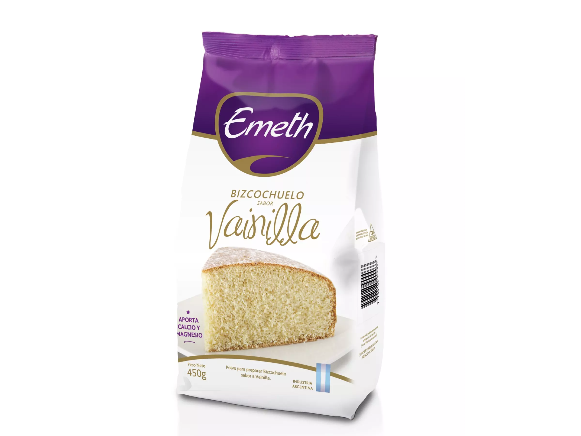 Bizcochuelo pouch vainilla x 450gr.