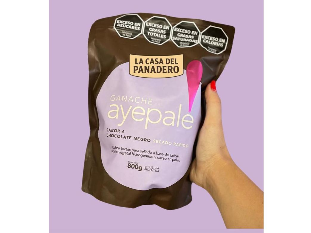 Chocolate Ganache "Ayepale" Sabor negro x800gr