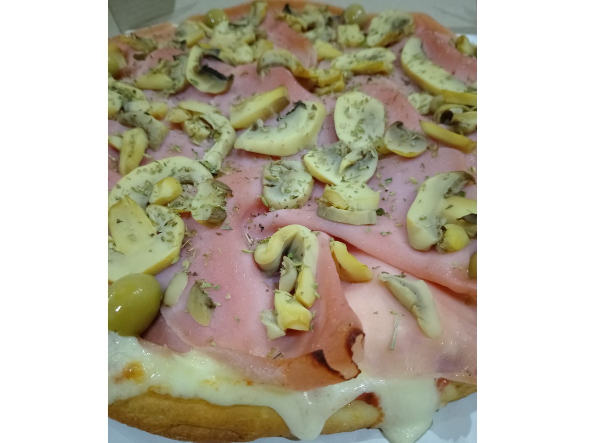 Jamón y champiñón