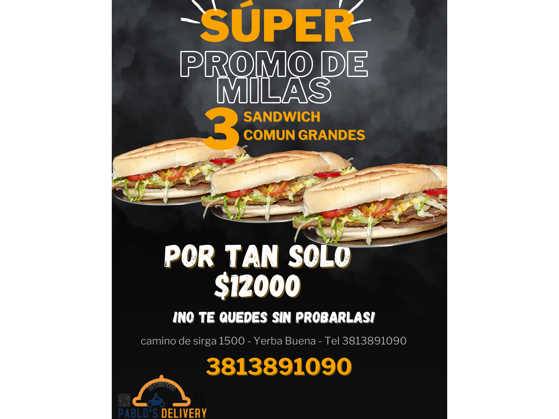 PROMO X3 SANDWICH COMUN MOL.