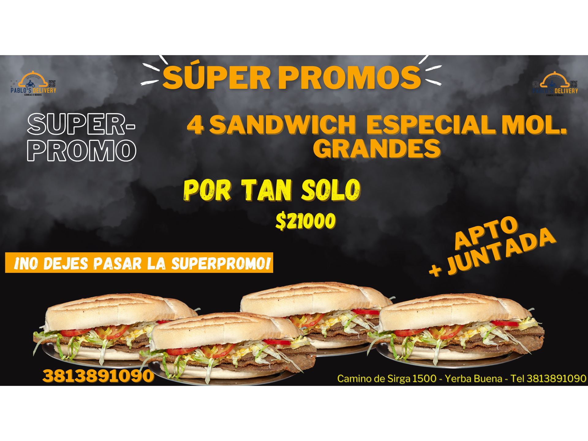 PROMO X4 SANDWICH ESPECIAL MOL.