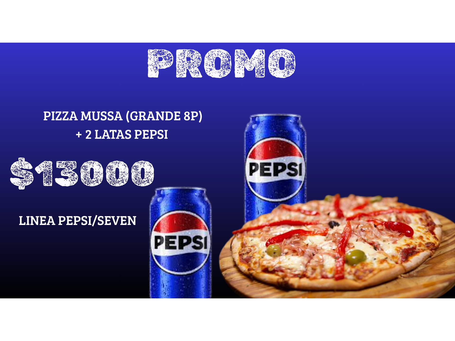 PROMO PIZZA COMUN + 2 REFRESCOS