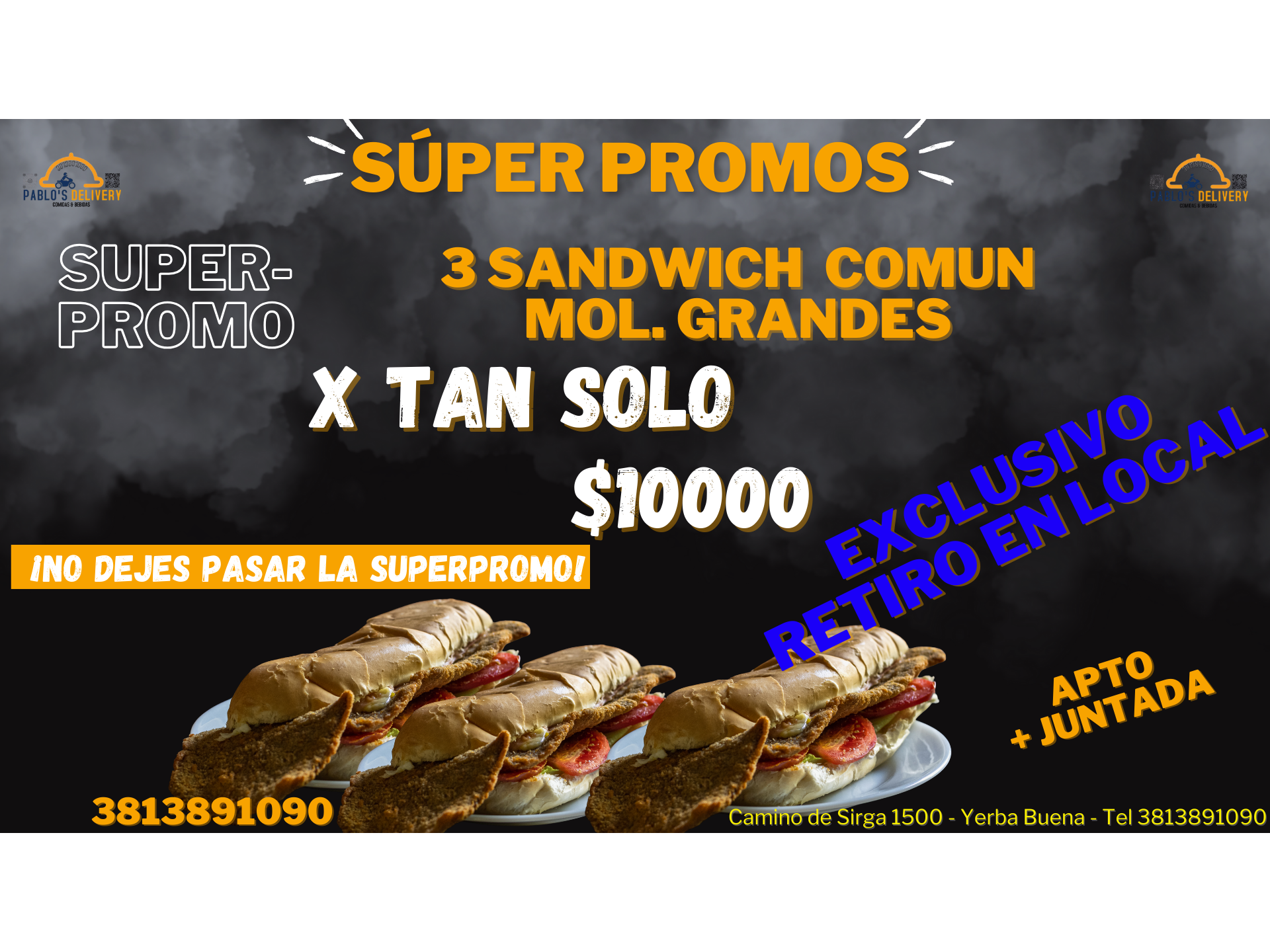 PROMO X3 MILAS (EXCLUSIVO RETIRO EN LOCAL)