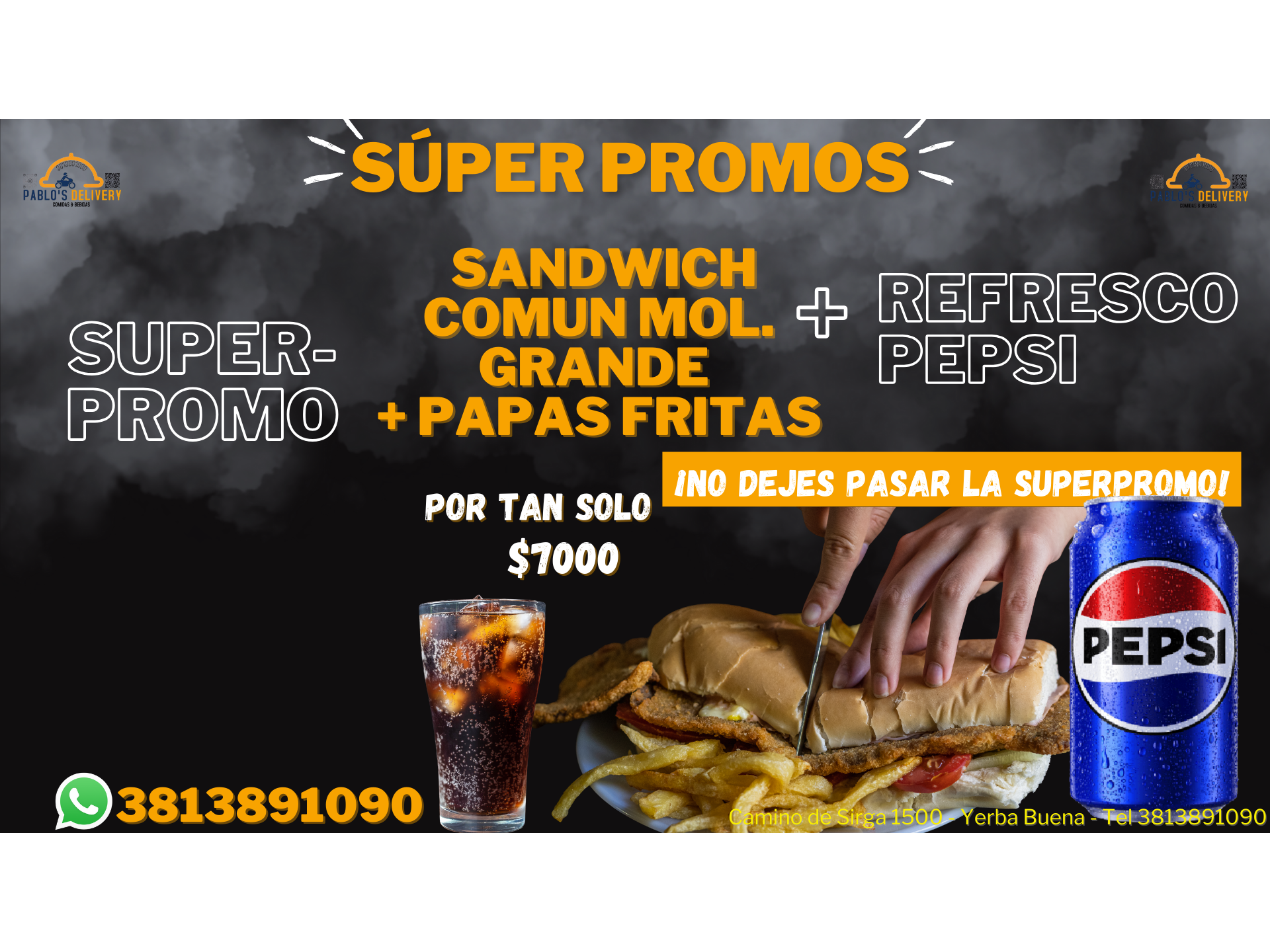 PX1 COMUN C/PAPAS + REFRESCO