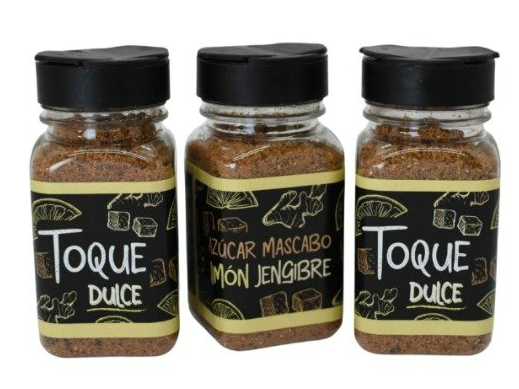 Azucar mascabo, limon y jengibre