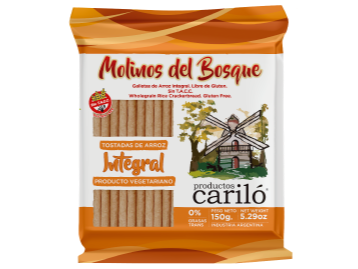 CARILO GALLETA DE ARROZ INTEGRAL 150G