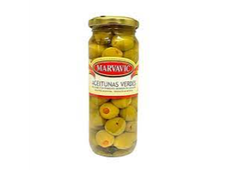 ACEITUNAS FRASCO RELL. C/MORRON MARVAVIC 330CC