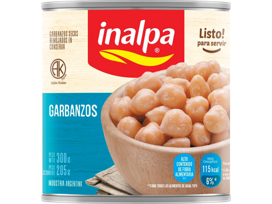 GARBANZO LATA INALPA 300G RD