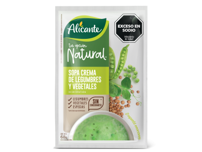 SOPA CREMA NATURAL LEGUMBRE Y VEGETALES ALICANTE 10U