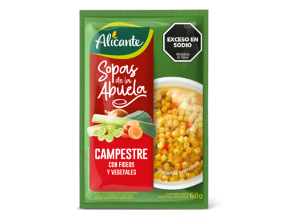 SOPA ALICANTE CAMPESTRE FIDEOS Y CARNE 10U