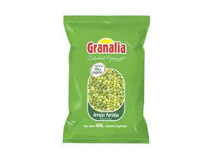 ARVEJAS SECAS PARTIDAS GRANALIA 400G