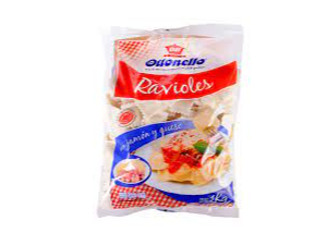 RAVIOLES 500G JAMON Y QUESO OTTONELLO BOLSA