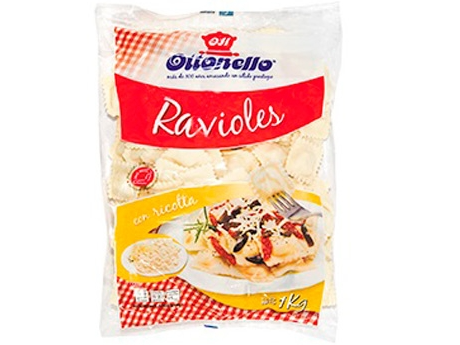 RAVIOLES BOLSA 1KG RICOTTA OTTONELLO