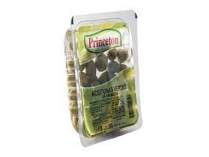 ACEITUNAS PRINCETON BANDEJA VERDES 100G