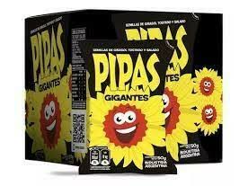 PIPAS  SAL NEGRA GIGANTES 12U 50G