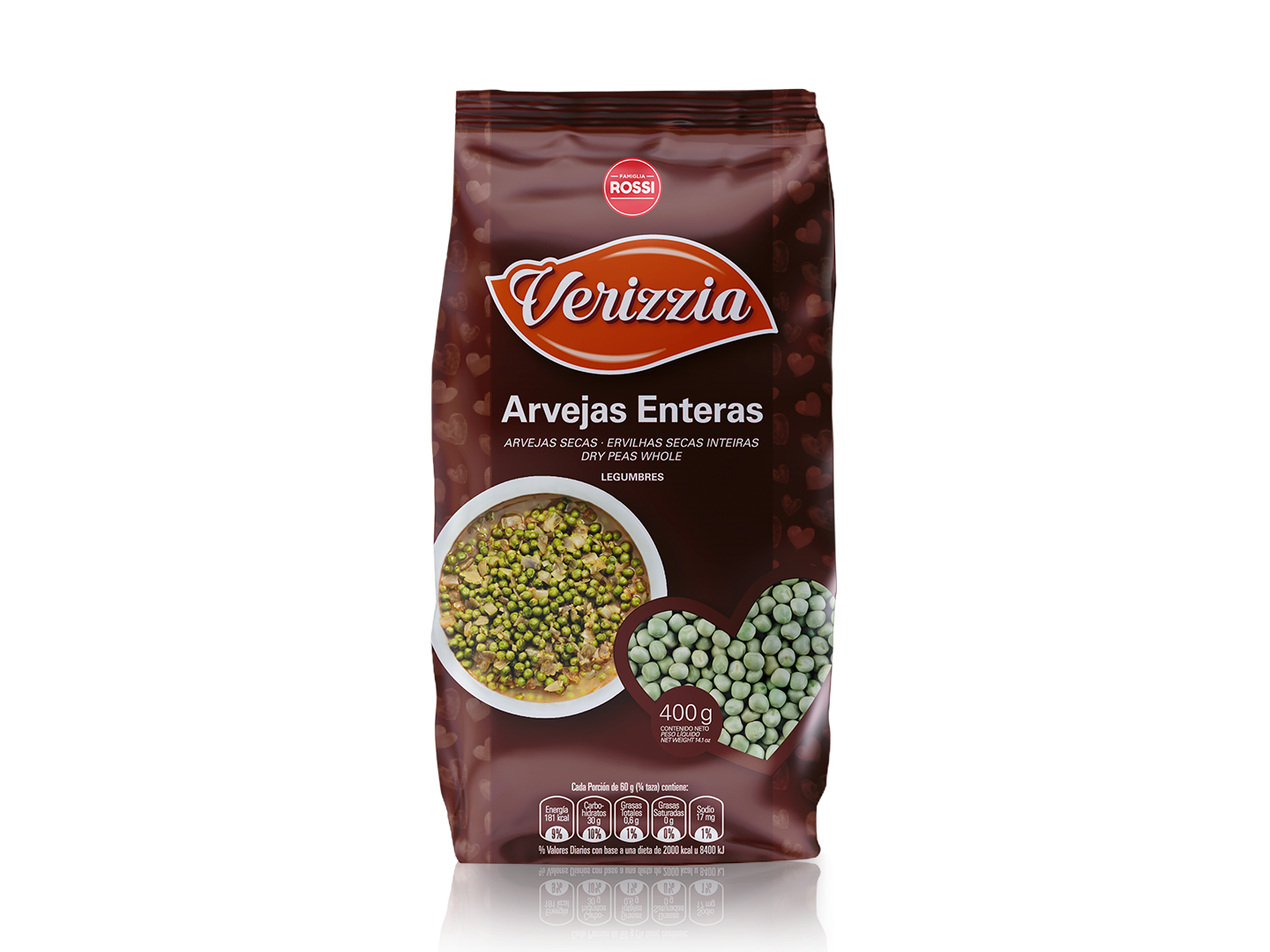 ARVEJAS SECAS VERIZZIA 400G