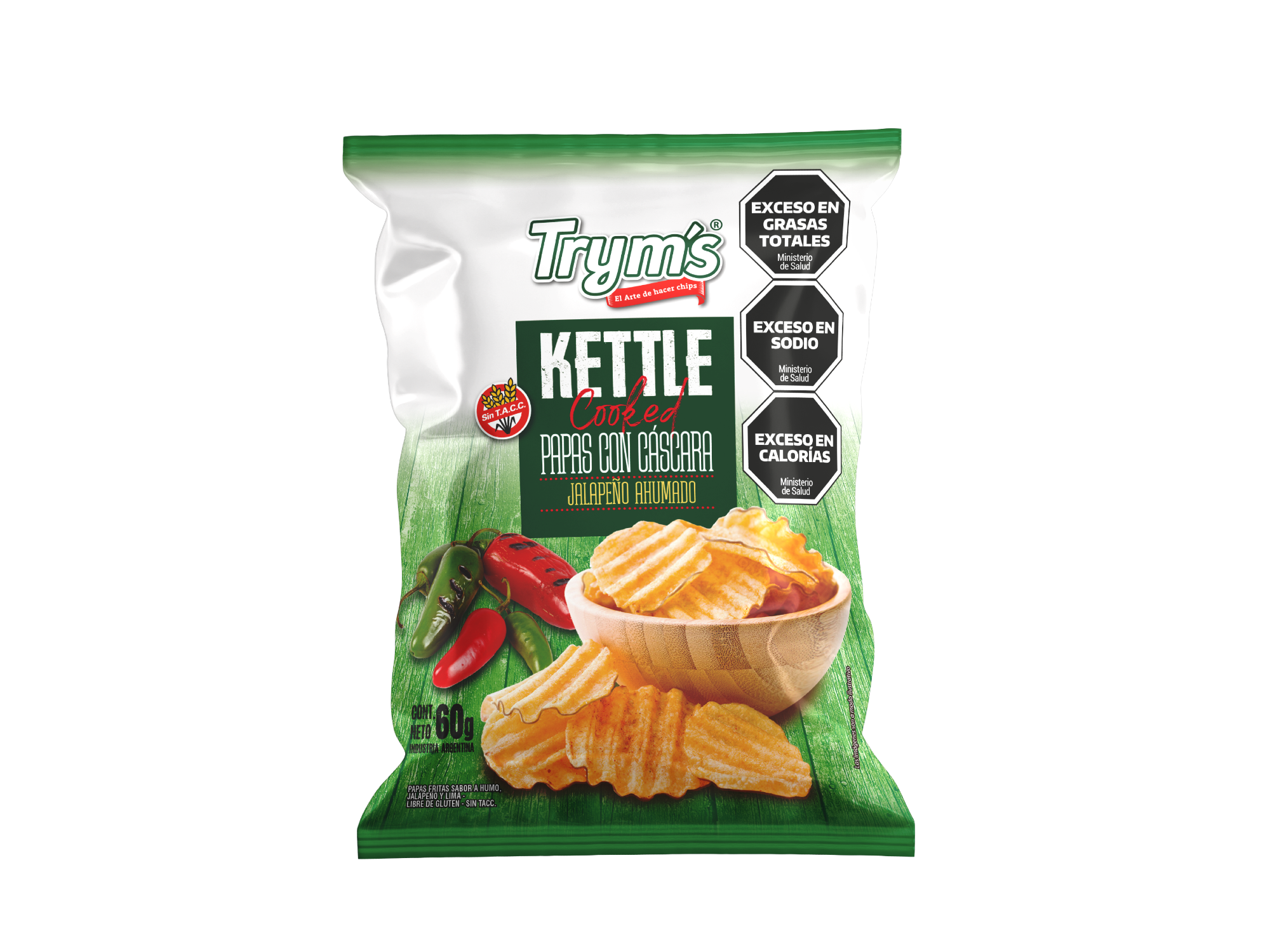 PAPAS FRITAS GRM TRYMS JALAPEÑO AHUMADO 60G
