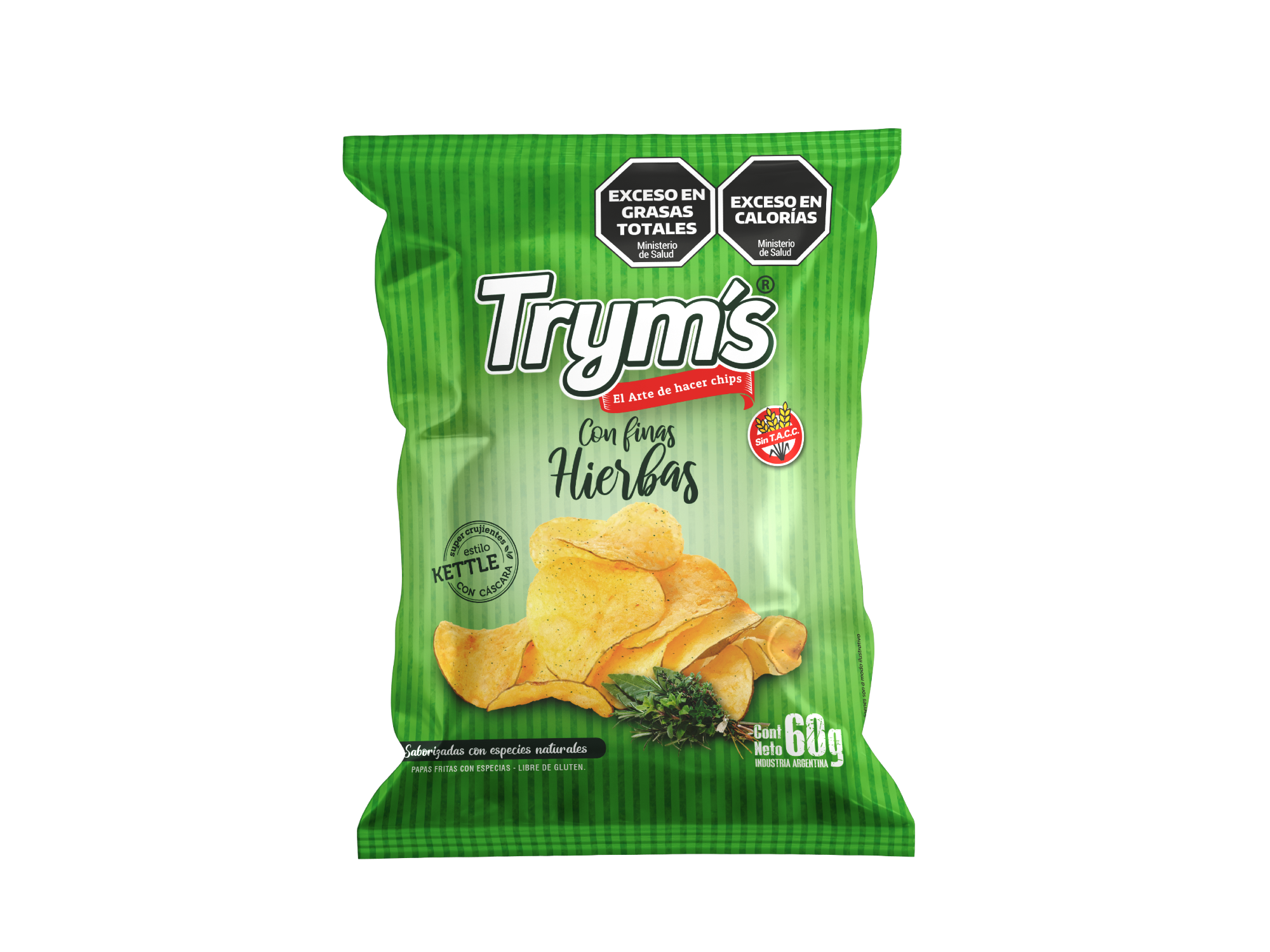PAPAS FRITAS TRYMS FINAS HIERBAS 60G
