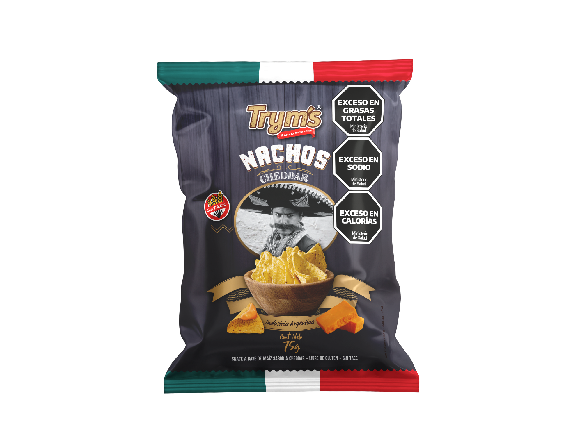 NACHOS CHEDDAR TRYMS 75G