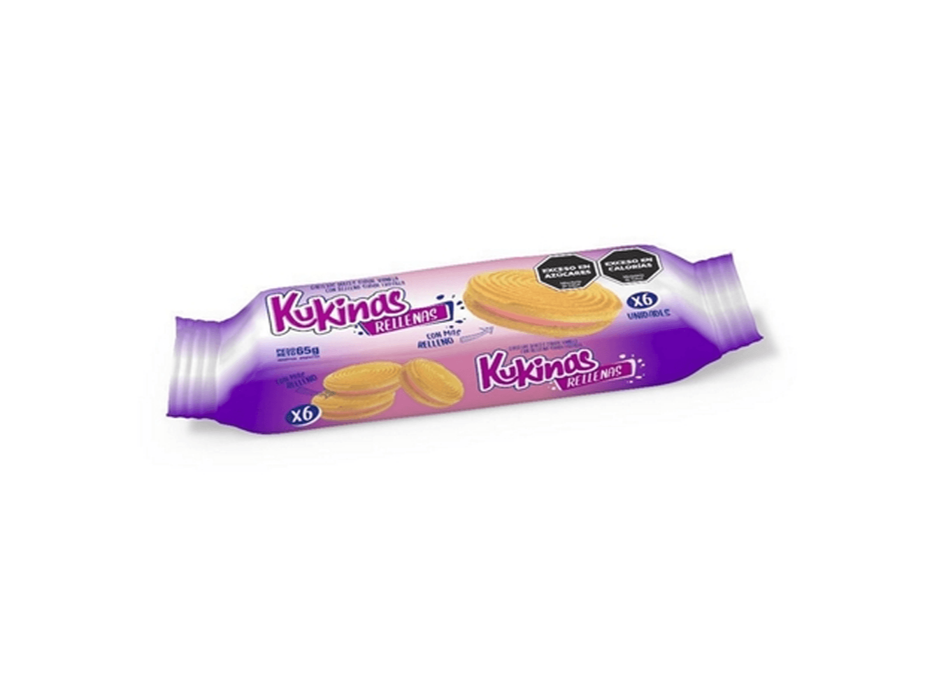 GALLETA 65G KUKINA RELLENA FRUTILLA 135G