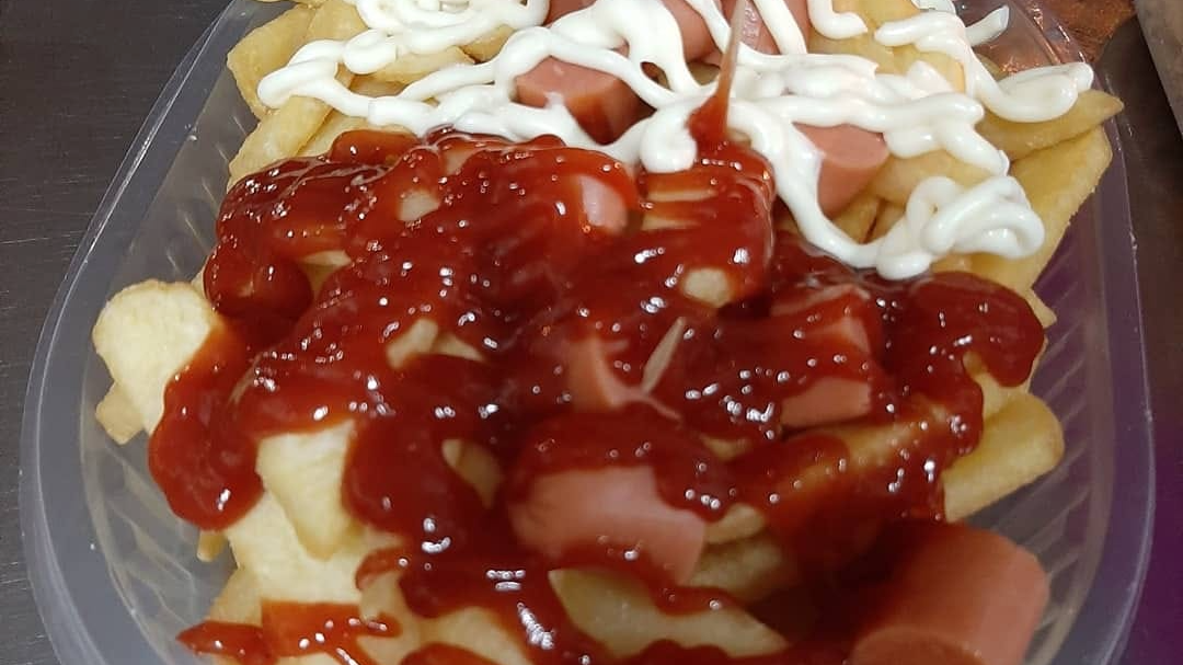 Salchipapa para compartir