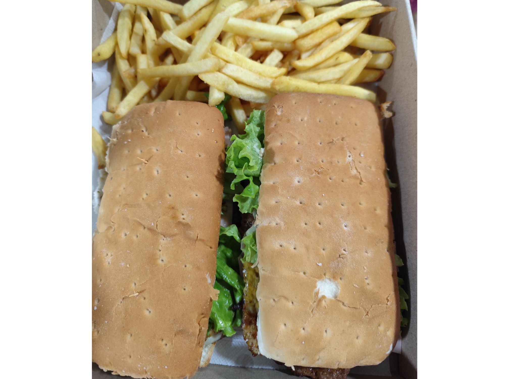 Lomito especial + porción de papas fritas