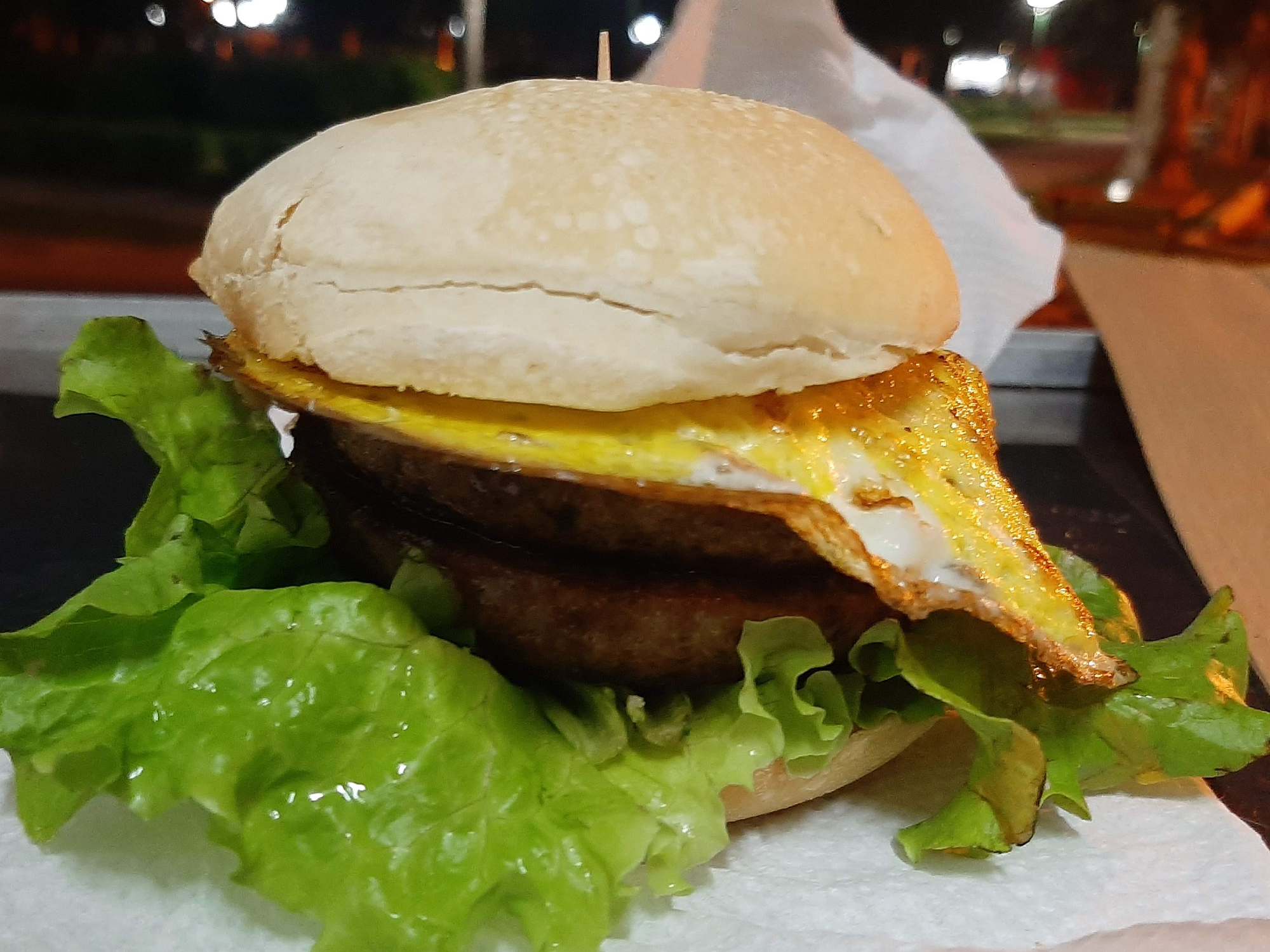 Hamburguesa simple común