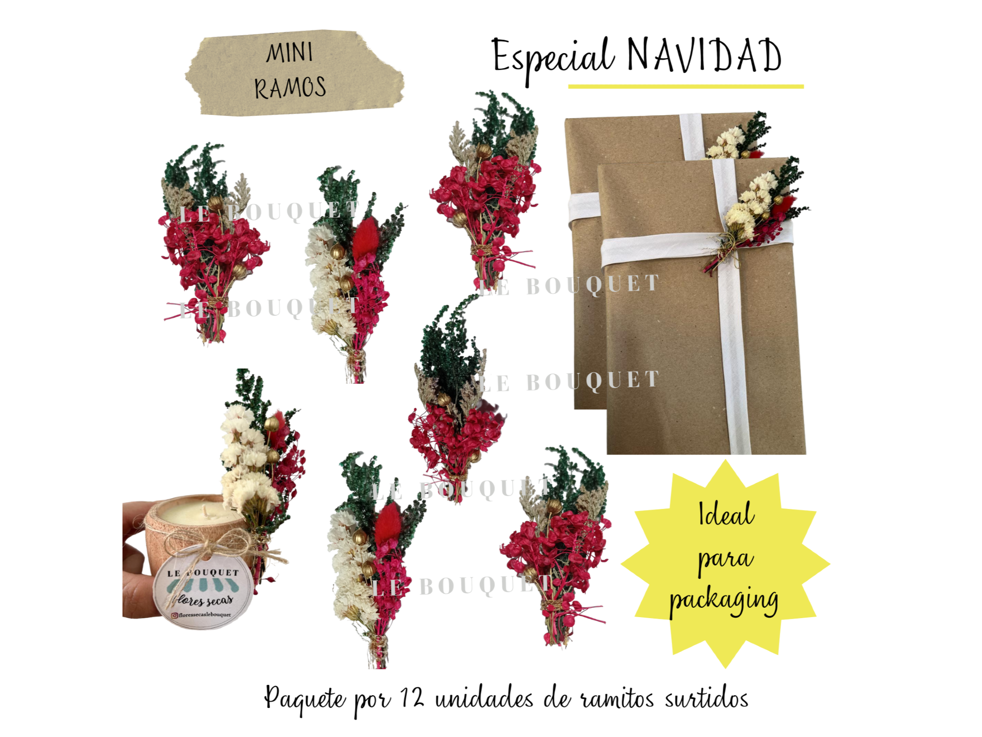 MINI RAMOS PARA PACKAGING NAVIDEÑOS (Copia)