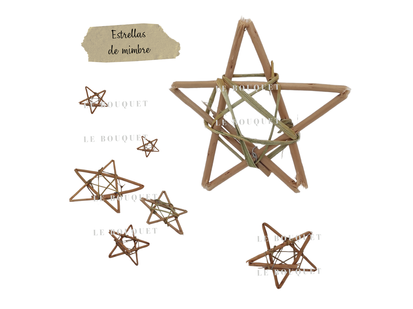 ESTRELLITAS DE MIMBRE