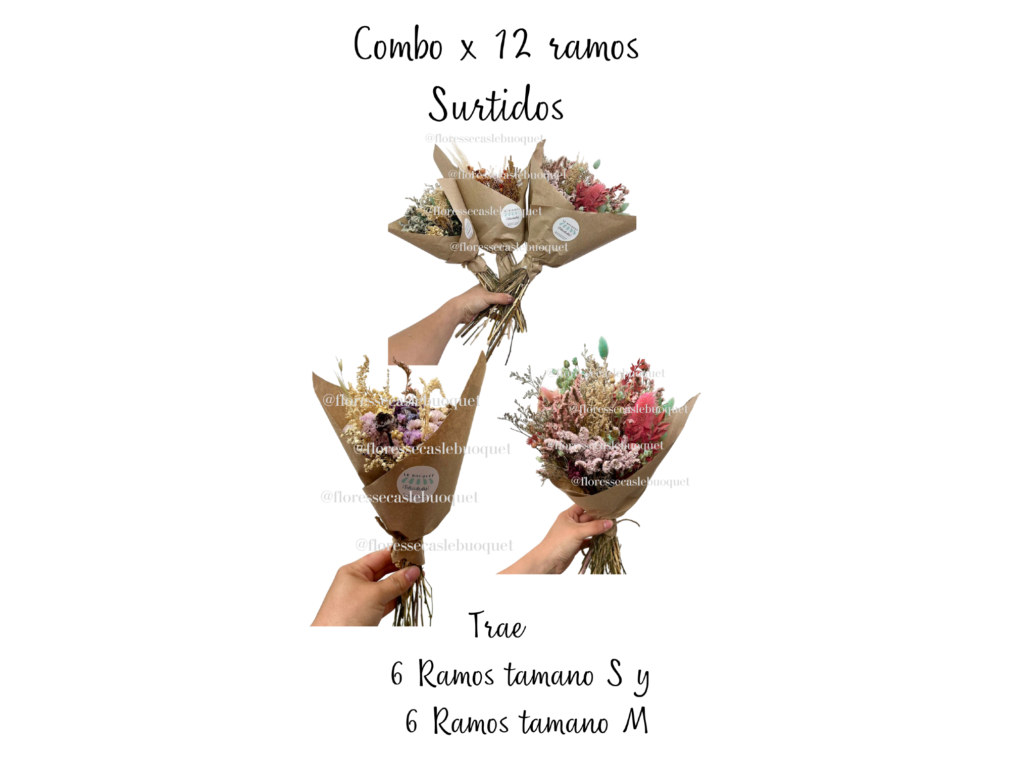 COMBO X 12 RAMOS SURTIDOS (variedad de tamano)