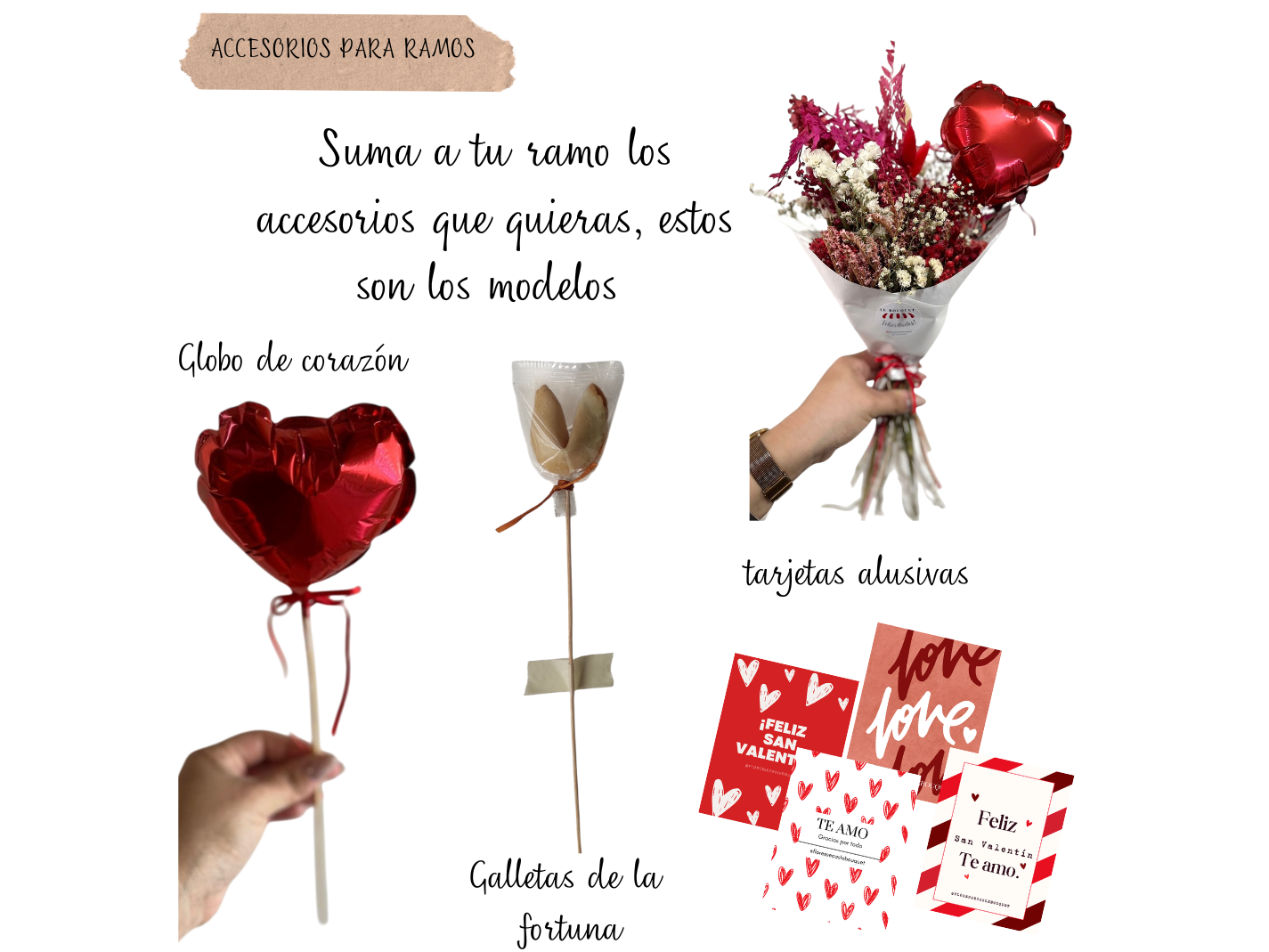 COMBO DE ACCESORIOS PARA RAMOS X 12 UNIDADES