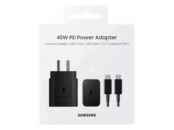CARGADOR SAMSUNG C 45W C/CABLE C A C