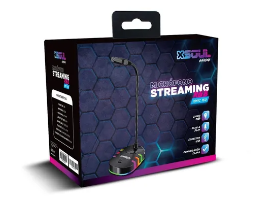 MIC GAMER SOUL STREAMING USB FLEXIBLE XMIC150
