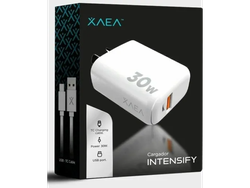 CARGADOR 220V MOD-A015 INTENSIFY-2USB+CABLE TIPO C