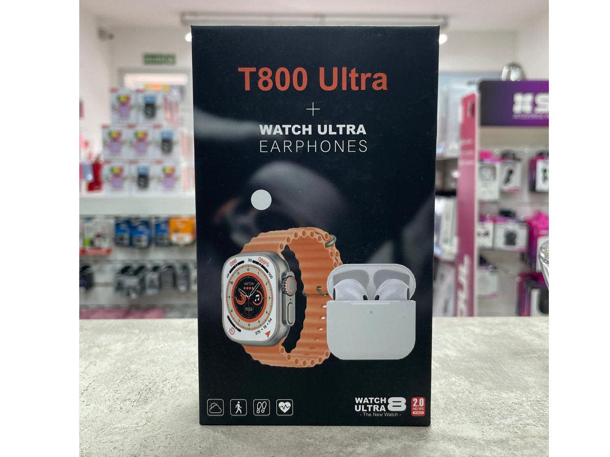 SMARTWATCH MOD S-7600 T800 ULTRA + AURICULAR TWS