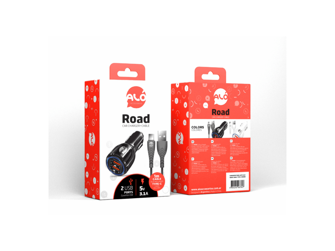 CARGADOR AUTO ALO ROAD