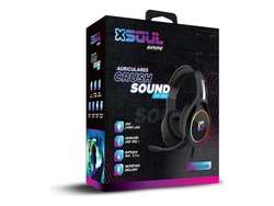 AURICULAR SOUL GAMING USB + 3.5 PC/PS4 C/MIC LED XH100