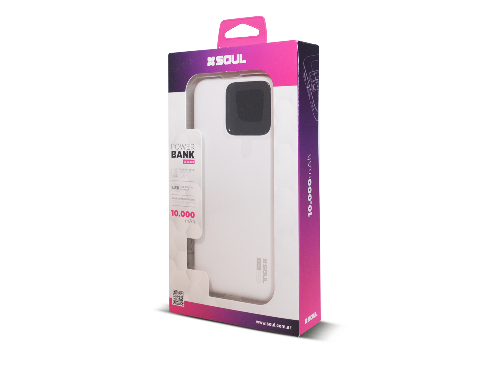 POWER BANK SOUL 10.000 C/VISOR DIGITAL
