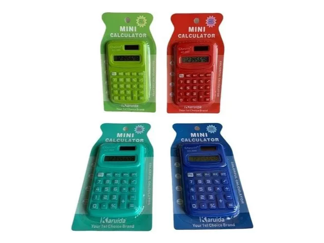 CALCULADORA CHICA COLOR BLISTER
