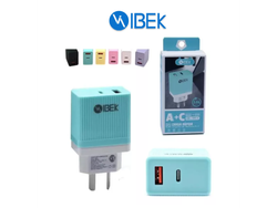 CABEZAL IBEK TYPE C + USB 5.8A