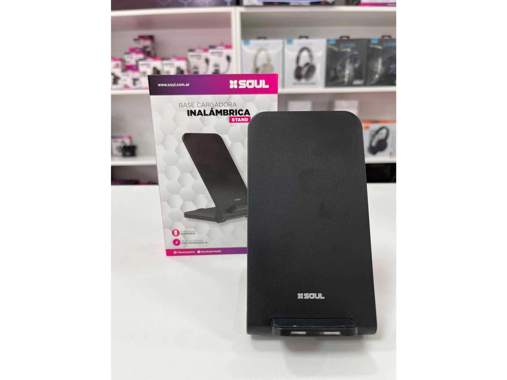 CARGADOR INALAMBRICO SOUL S100 STAND2 15W