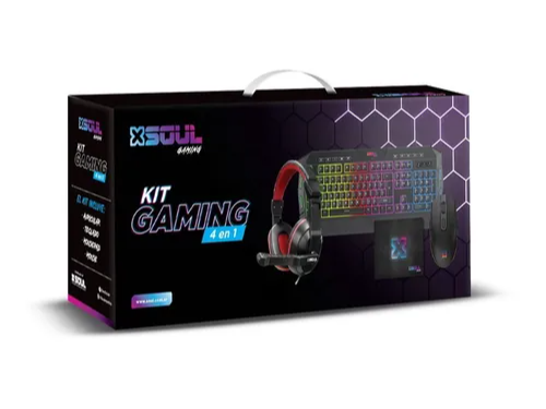 KIT GAMING 4 EN 1 SOUL TECLADO-MOUSE-AURICULAR-OAD