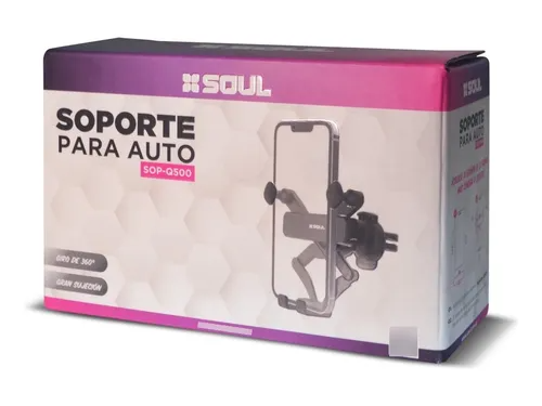 SOPORTE AUTO SOUL 360° GRAVITY Q500
