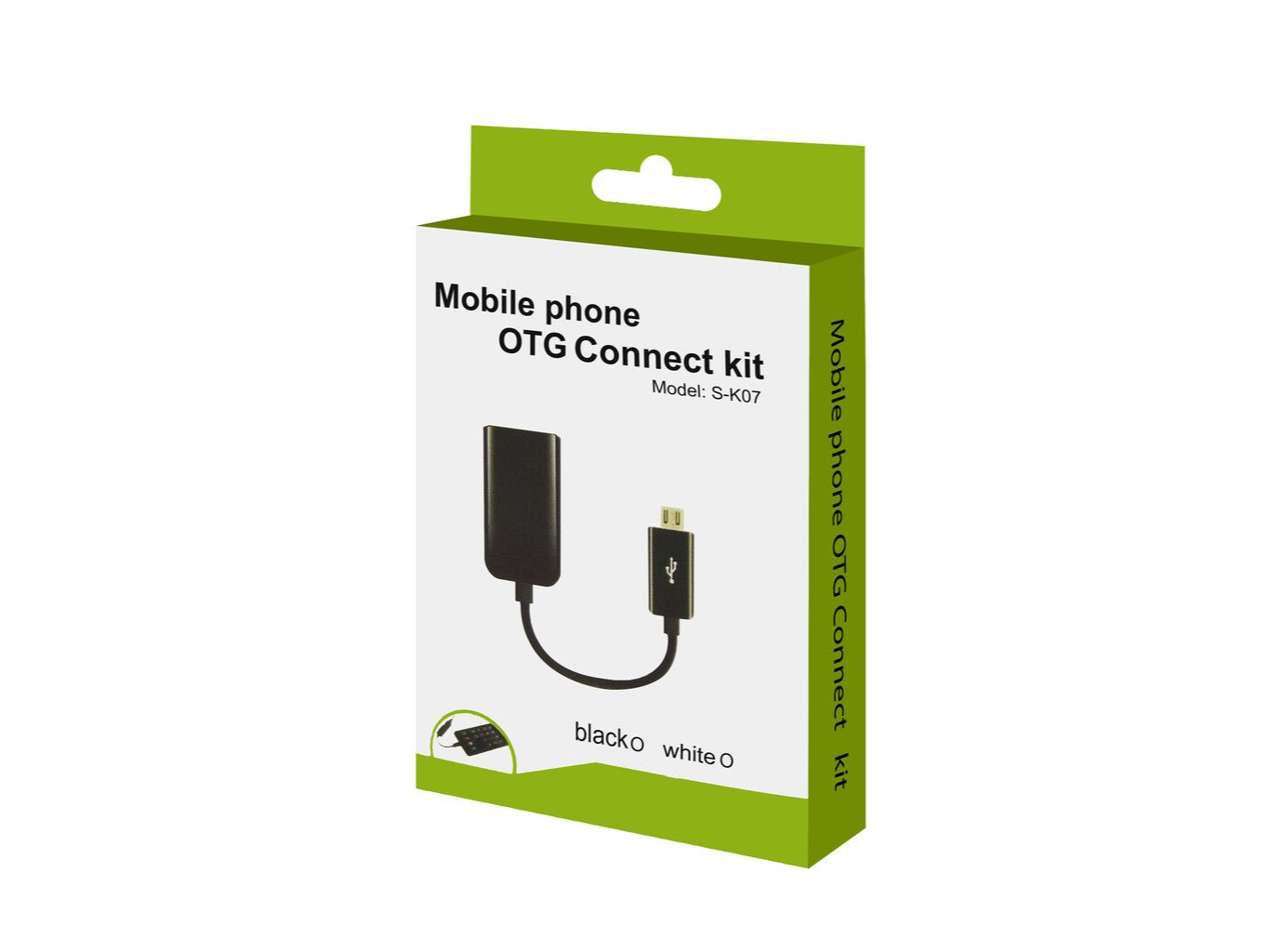 ADAPTADOR OTG V8 CAJA VERDE