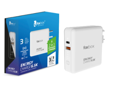 POWER BANK CARGADOR 20W FOXBOX ENERGY CHARGER 6500